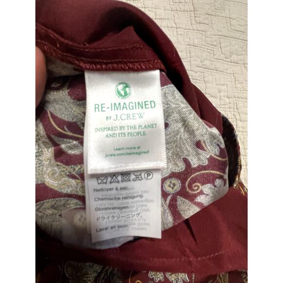 J. Crew Collection 100% Silk Jungle Cat Print Size 4 - Picture 7 of 10